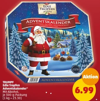 PENNY TRUMPF Edle Tropfen Adventskalender 300 g Packung Angebot