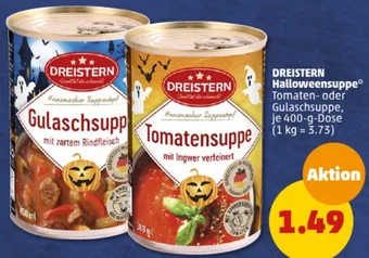 PENNY DREISTERN Halloweensuppe 400 g Dose Angebot