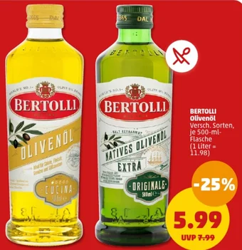 PENNY BERTOLLI Olivenöl 500 ml Flasche Angebot