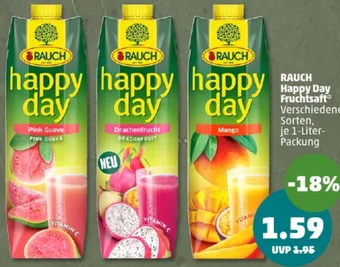 PENNY RAUCH Happy Day Fruchtsaft 1 Liter Packung Angebot