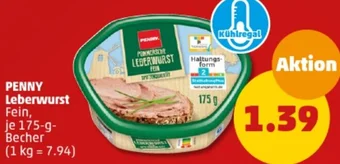 PENNY PENNY Leberwurst 175 g Becher Angebot