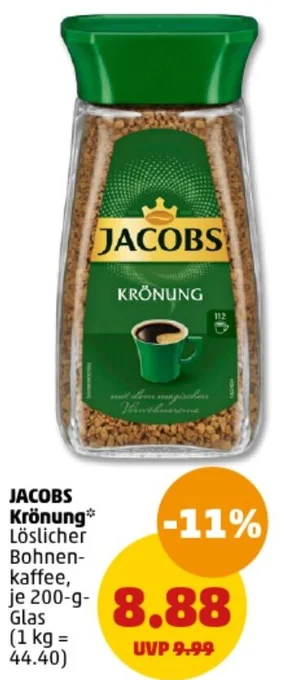 PENNY JACOBS Krönung 200 g Glas Angebot