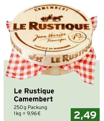 CAP Markt Le Rustique Camembert 250 g Angebot