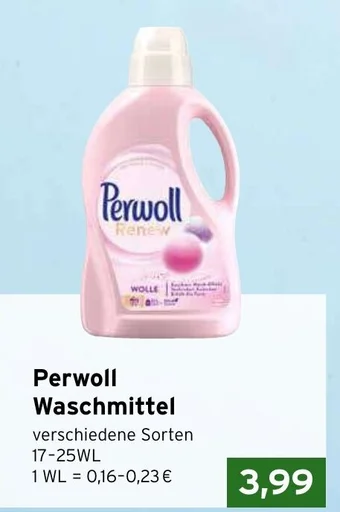 CAP Markt Perwoll Waschmittel verschiedene Sorten 17-25WL Angebot