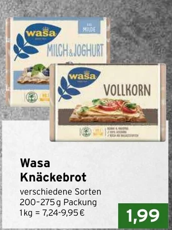 CAP Markt Wasa Knäckebrot 200-275g Angebot