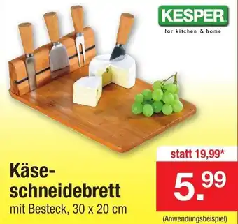 Zimmermann Kesper Käseschneidebrett Angebot