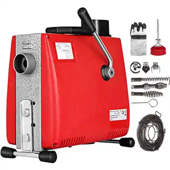 ManoMano Vevor abflussreinigungsmaschine 250 w, hochdruckreinigungsmaschine 400 u/min, rohre pipeline baggermaschine, rohre mechanisch Angebot