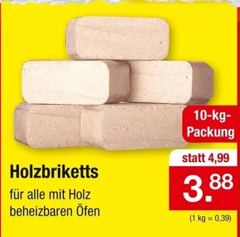 Zimmermann Holzbriketts 10-kg Angebot