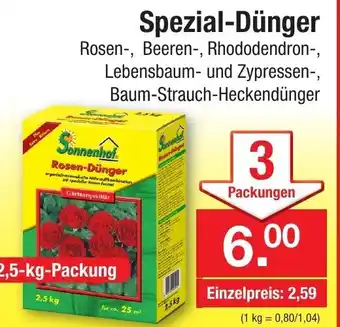 Zimmermann Spezial Dünger 2,5kg Angebot