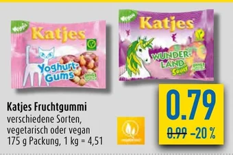 diska Katjes Fruchtgummi 175g Angebot