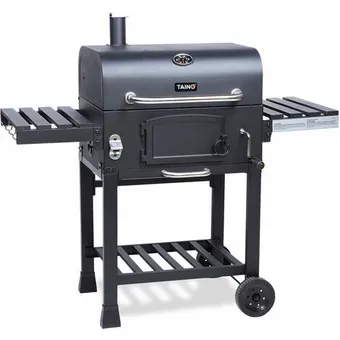 ManoMano Taino hero xl smoker bbq grillwagen holzkohle grill standgrill räucherofen kohle Angebot