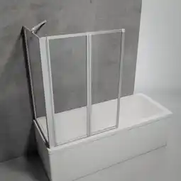 ManoMano Schulte duschabtrennung für badewanne smart, 2-teilig mit seitenwand, profilfarbe alunatur, 3 mm sicherheitglas (esg) klar he Angebot