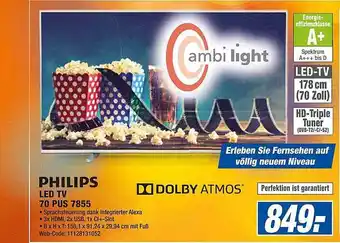 HEM Expert Philips LED TV 70 PUS 7855 Angebot