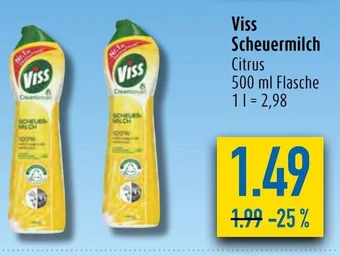 diska Viss Scheuermilch Citrus 500 ml Angebot