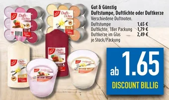 diska Gut & Günstig Duftstumpe, Duftlichte oder Duftkerze Angebot