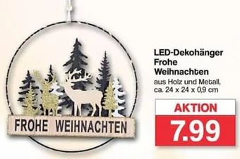 Famila Nord West LED-Dekohänger Frohe Weihnachten Angebot