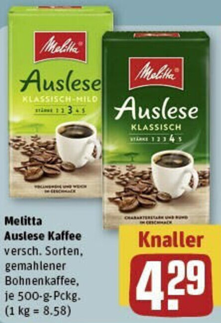 Verwunderlich Melitta Kaffee Angebot Rewe Ebenbild