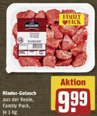 REWE Rinder-Gulasch 1 kg Angebot