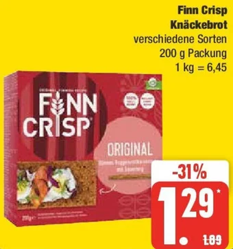 Edeka Finn Crisp Knäckebrot 200 g Packung Angebot