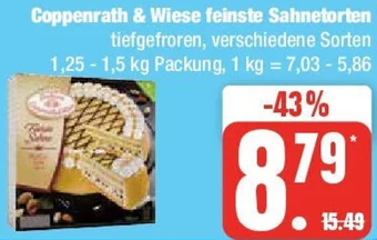 Edeka Coppenrath & Wiese feinste Sahnetorten 1,25-1,5 kg Packung Angebot