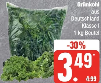 Edeka Grünkohl 1 kg Beutel Angebot