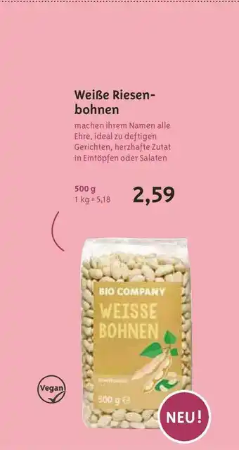 Biocompany Weiße Riesen-bohnen Angebot