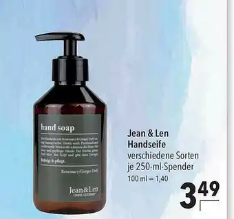 CITTI Markt Jean & Len Handseife Angebot