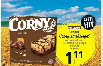 CITTI Markt Schwartau Corny Müsliriegel Angebot