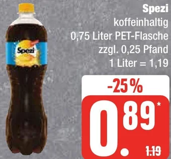 Edeka Spezi 0,75 Liter PET-Flasche Angebot