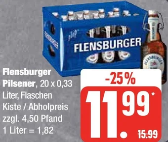 Edeka Flensburger Pilsener 20 x 0,33 Liter Angebot