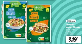 Lidl Vemondo Vegane Chunks 185 g Angebot