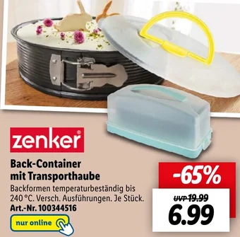 Lidl Zenker Back-Container mit Transporthaube Angebot