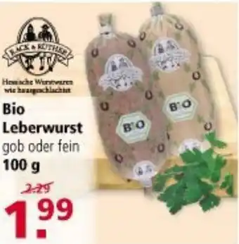 Multi Markt Bio Leberwurst 100g Angebot