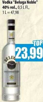 Mix Markt Vodka "Beluga Noble" 0,5 L FI. Angebot