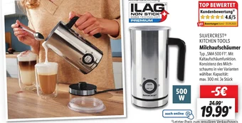 Lidl SILVERCREST KITCHEN TOOLS Milchaufschäumer SMA 500 F1 Angebot