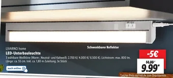 Lidl LIVARNO home LED-Unterbauleuchte Angebot