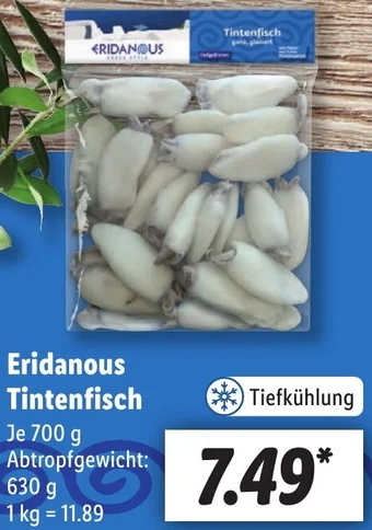 Lidl Eridanous Tintenfisch 700 g Angebot