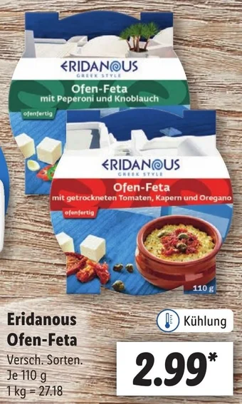 Lidl Eridanous Ofen-Feta 110 g Angebot