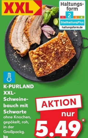 Kaufland K-PURLAND XXL Schweinebauch Angebot