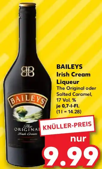 Kaufland BAILEYS Irish Cream Liqueur 0,7 L-Fl. Angebot