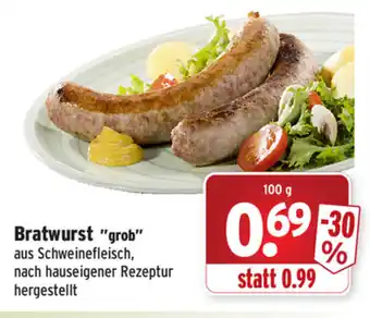 Wasgau Bratwurst grob 100g Angebot