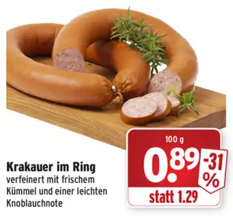 Wasgau Krakauer im Ring 100g Angebot