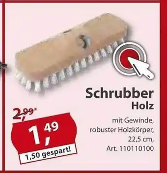 Sonderpreis Baumarkt Schrubber Holz Angebot