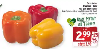 Wasgau Paprika rot, gelb oder orange Angebot