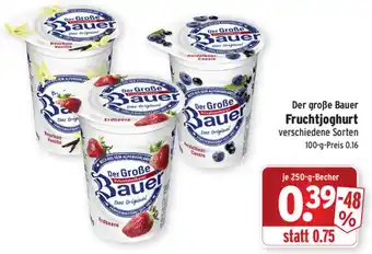 Wasgau Der Große Bauer Fruchtjoghurt 250g Becher Angebot