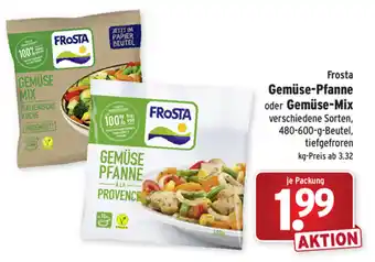 Wasgau Frosta Gemüse Pfanne oder Gemüse Mix 480-600g Beutel Angebot