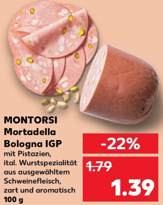MONTORSI Mortadella Bologna IGP 100 g Angebot bei Kaufland