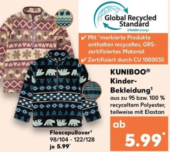 Kaufland KUNIBOO Fleecepullover Angebot