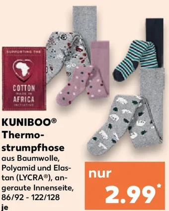 Kaufland KUNIBOO Thermostrumpfhose Angebot