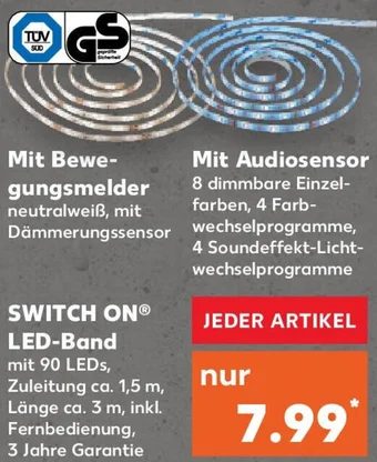 Kaufland SWITCH ON LED Band Angebot